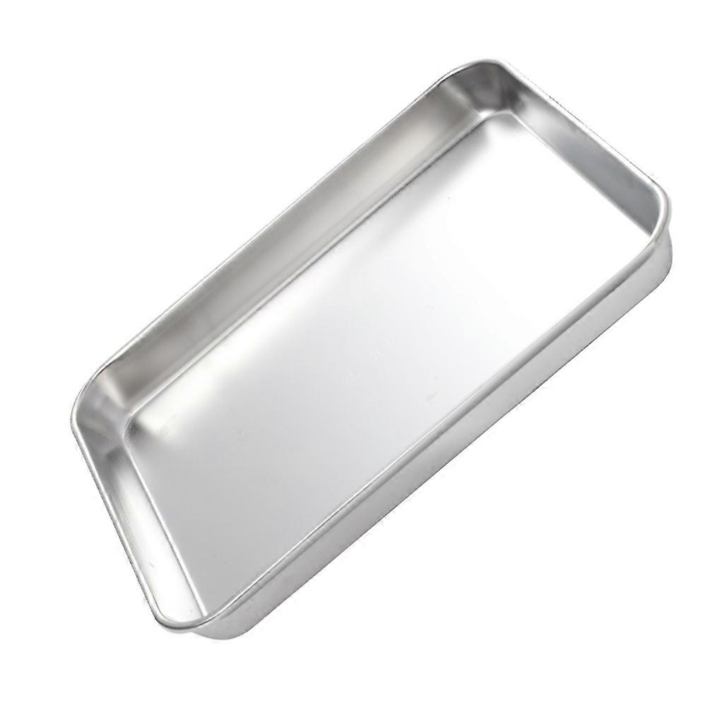 Stainless Steel Oven Tray Set of 3 Large Non Stick Baking Sheets for Cakes, Lasagne, Brownies, Baguettes Deep Rimmed Rectangle Metal Bakeware Pans