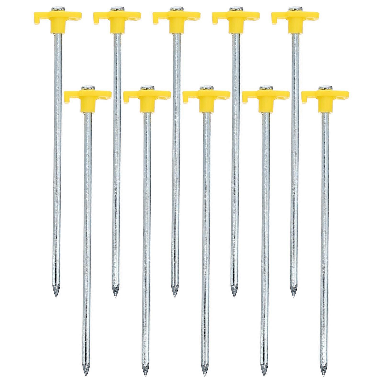 10pcs Tent Pegs for Outdoor Camping with Lengthened Ground Nails