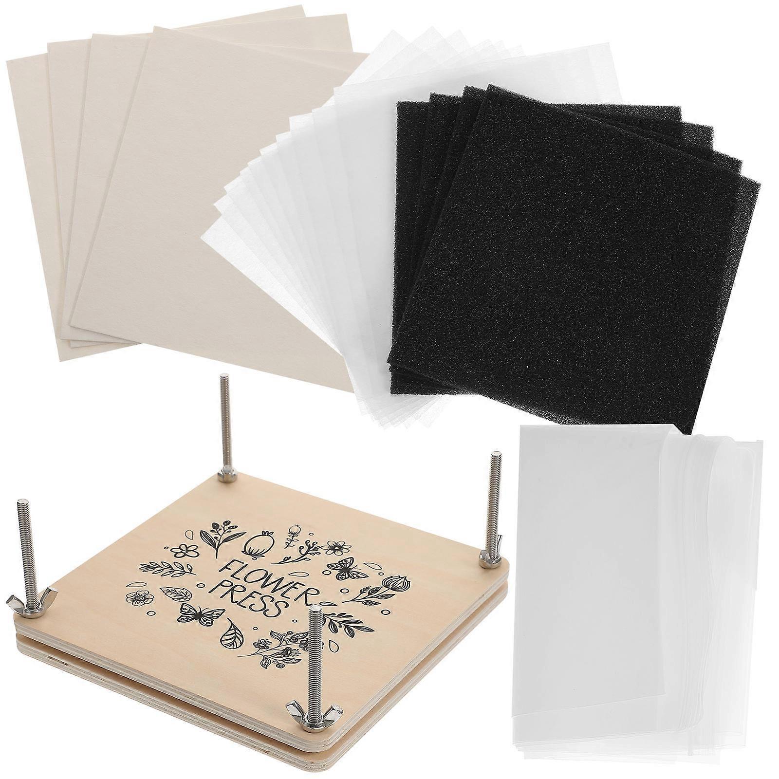 Wooden Flower Press Kit for Home Use Assorted Color Safe Sturdy Durable with Proper Size 7x10 Inches