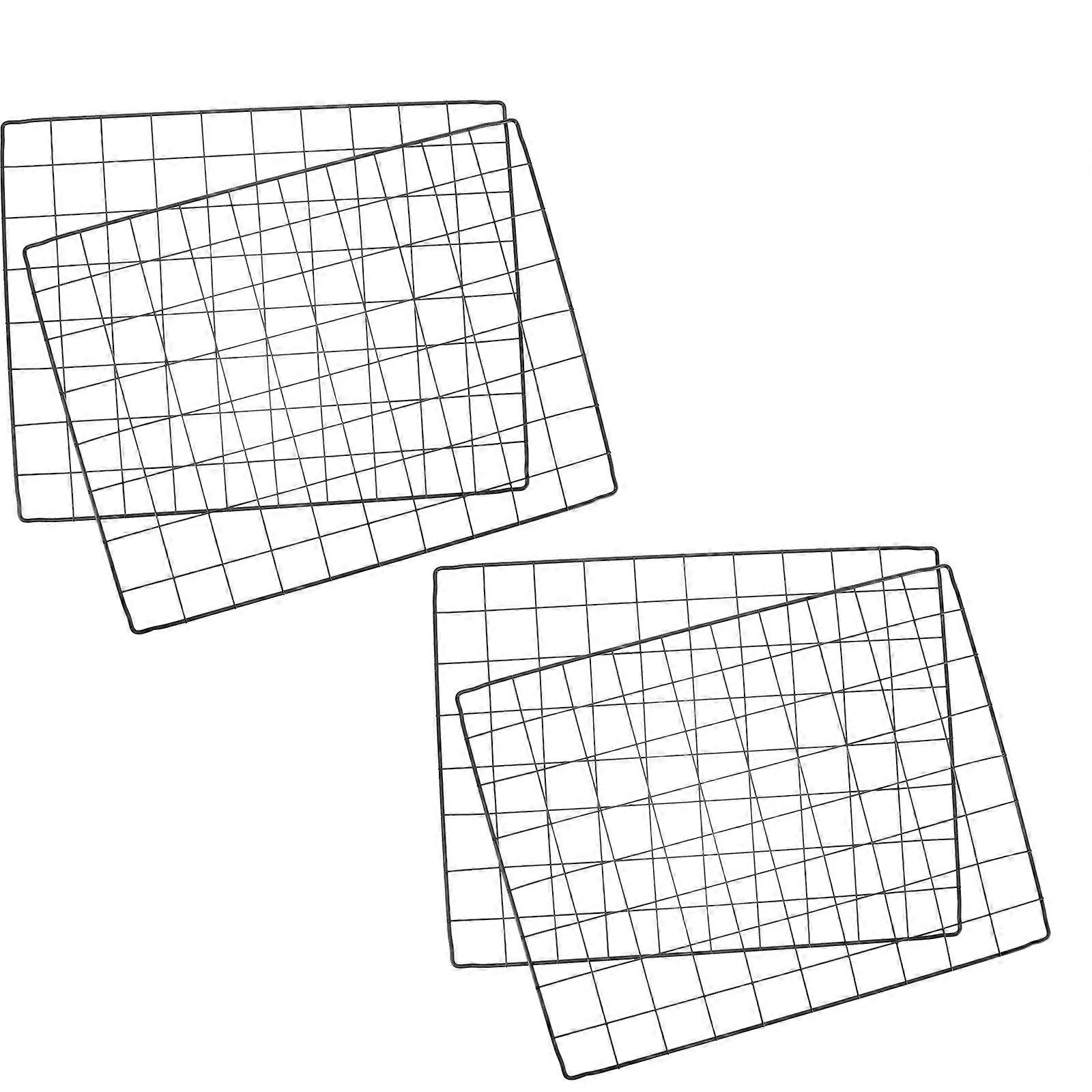 Iron Mesh Pet Playpen Panels 4 Pack for Exercise Pens, Garden Fencing, Small Pet Cages for Rabbits
