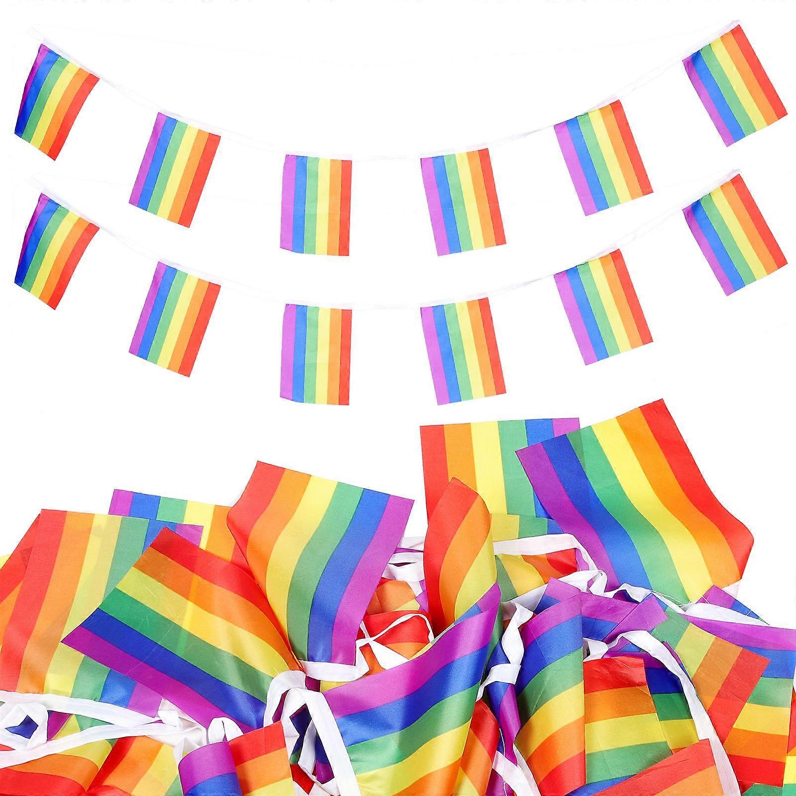 Flag Bunting for Vibrant Hanging String Flags for Celebrations, Lightweight and Easy to Use