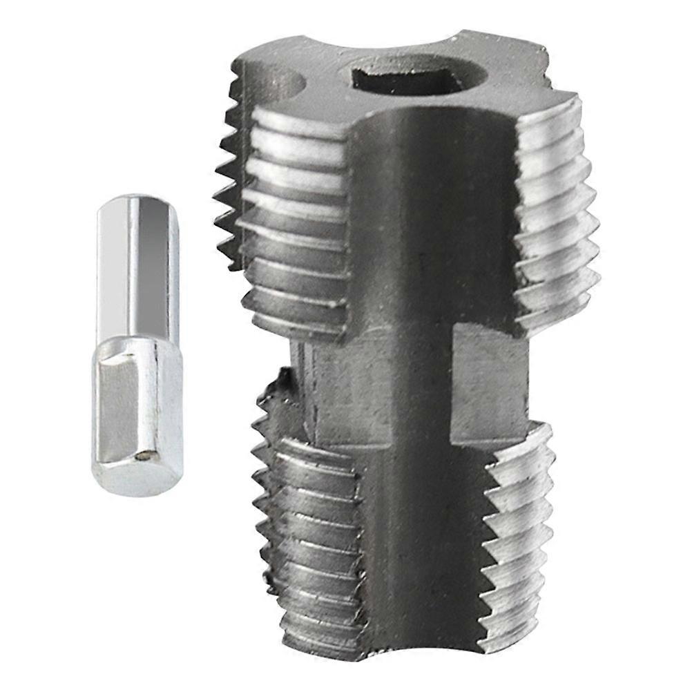Pipe Tools Plastic Water Pipe Threader Professional Plumbers Diy Users Grey Steel Pvc Threading 1Set
