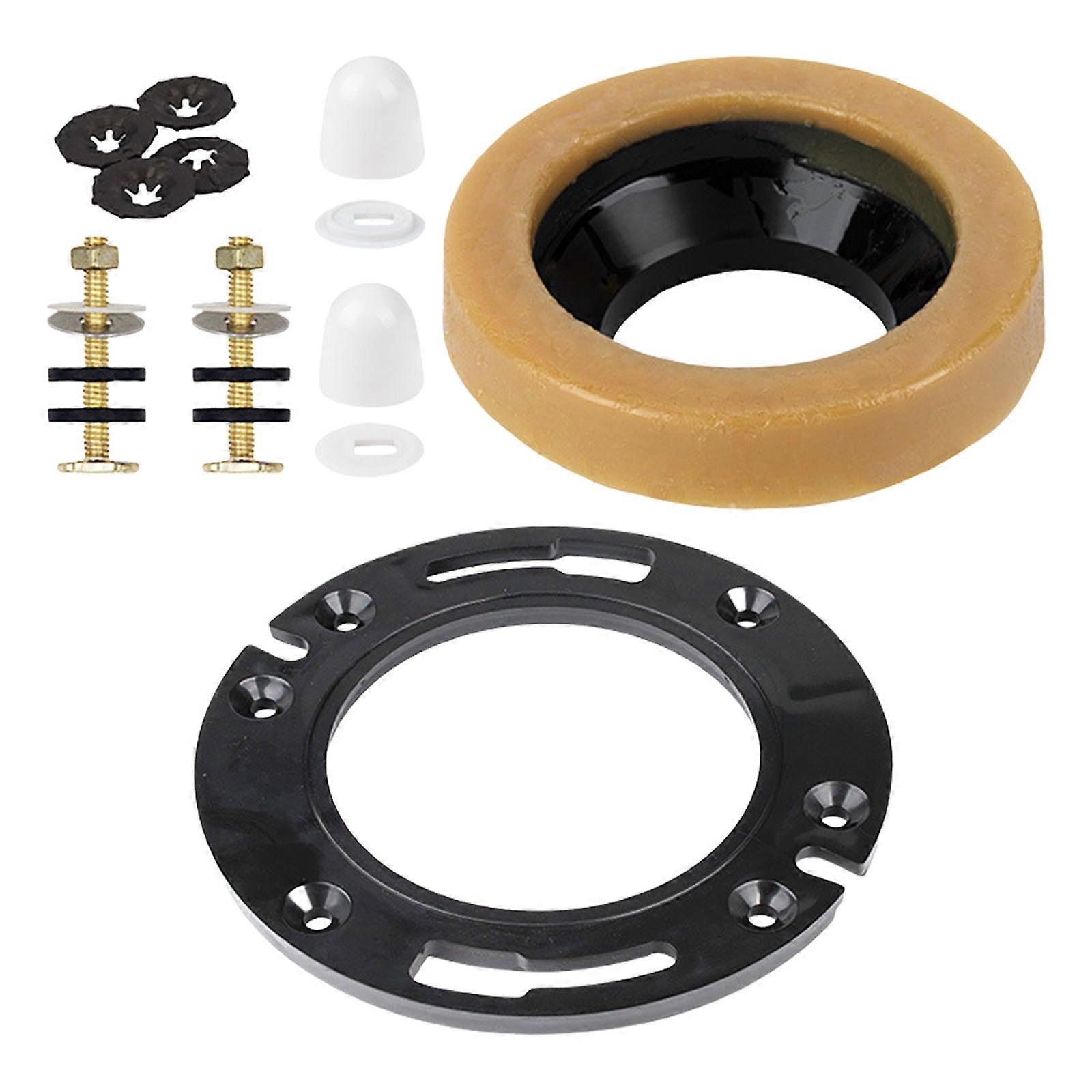 Upgrades Toilet Installation Flanges set ABS & Brass Plated Toilet Base Flanges Upgrades for Home & Public Restrooms Multicolor