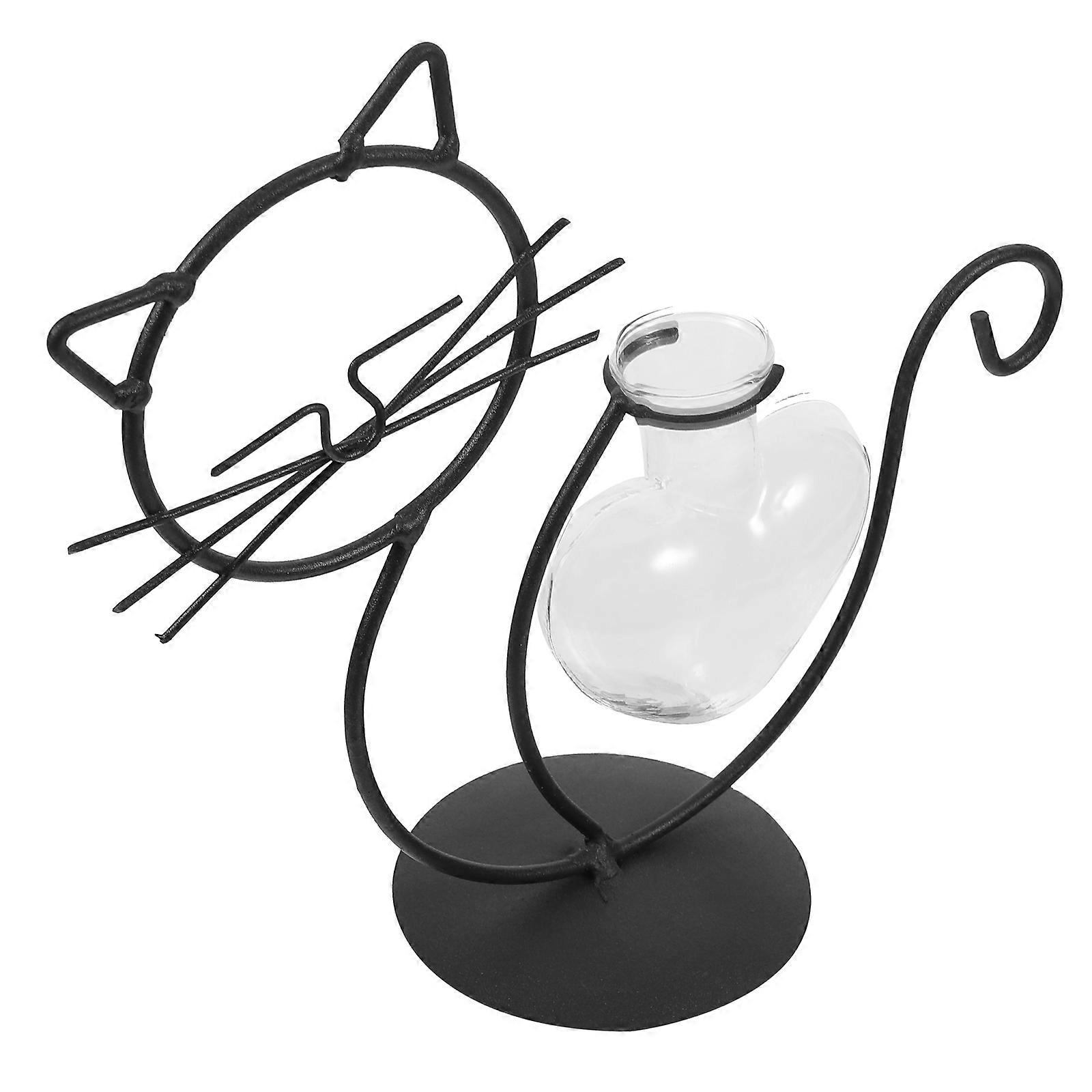 Iron Vase for Hydroponic Plants 2pcs Decorative Pot Container