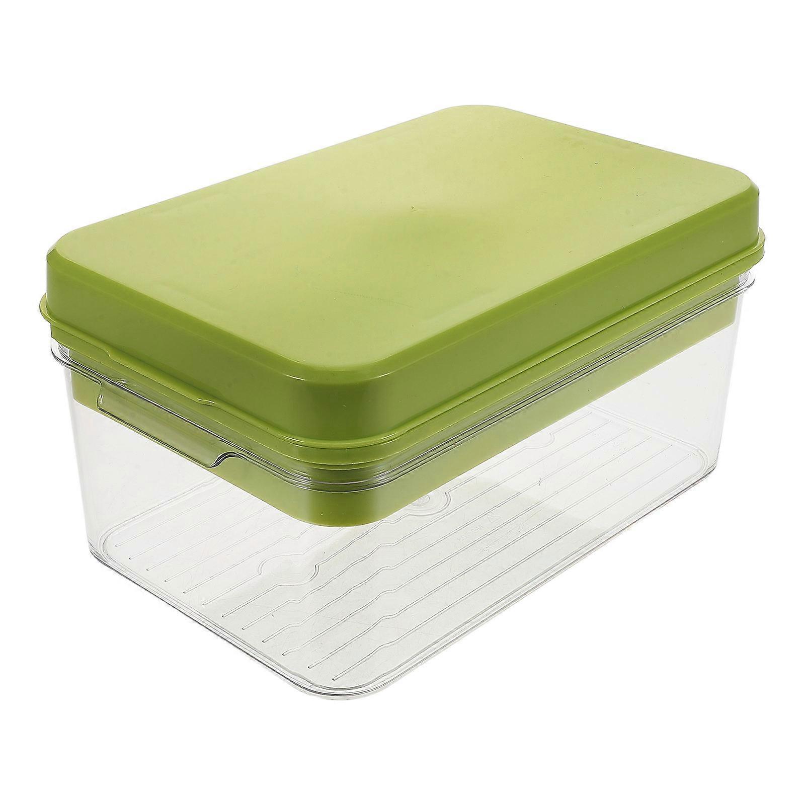 Green Ice Cube Tray with Lid for Freezer Large Capacity Making Easy Release Safe PP PET Material