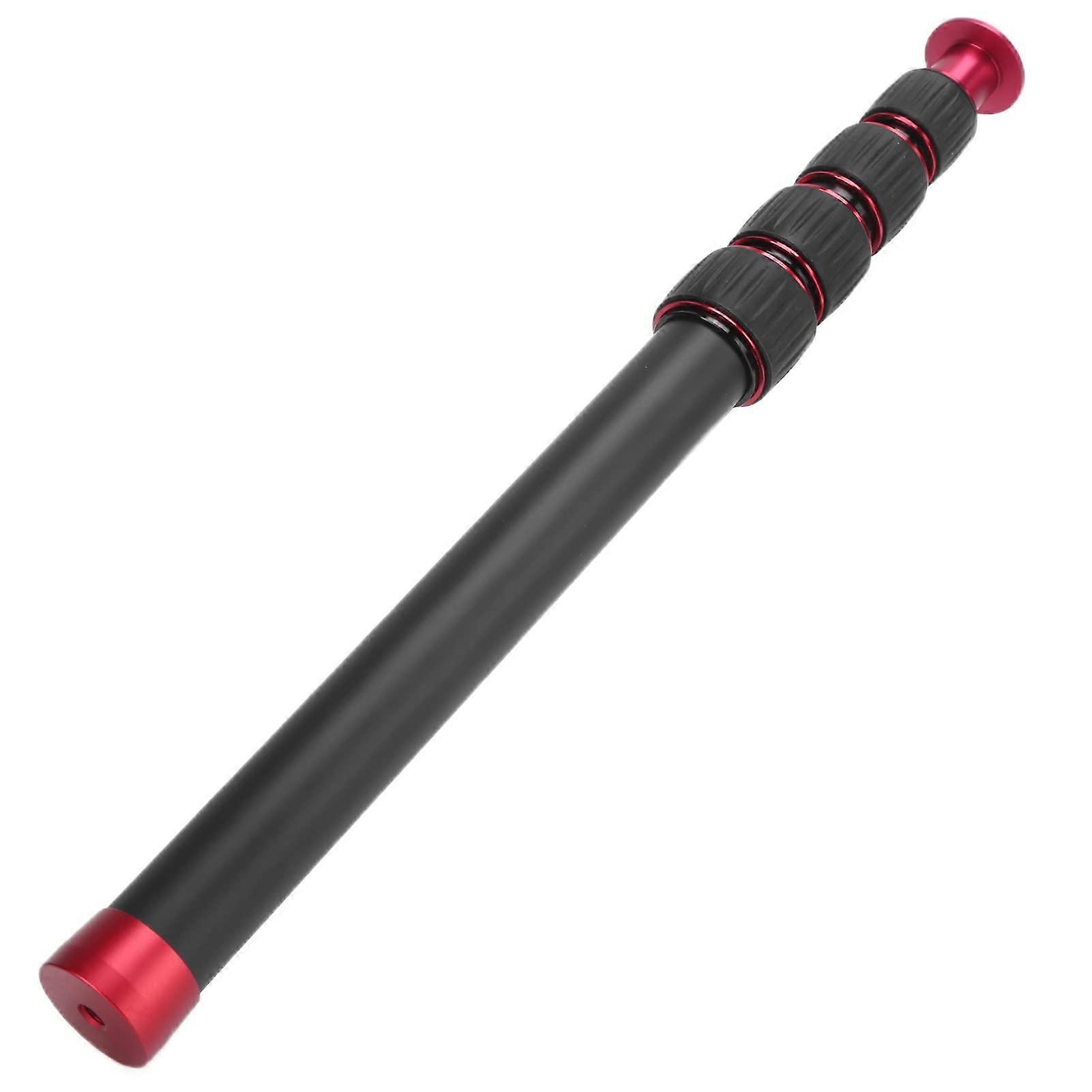 Tripod Mount Monopod Extension Rod Robust Knob Locking System For Hiking and CampingAluminum Alloy LR255 Black