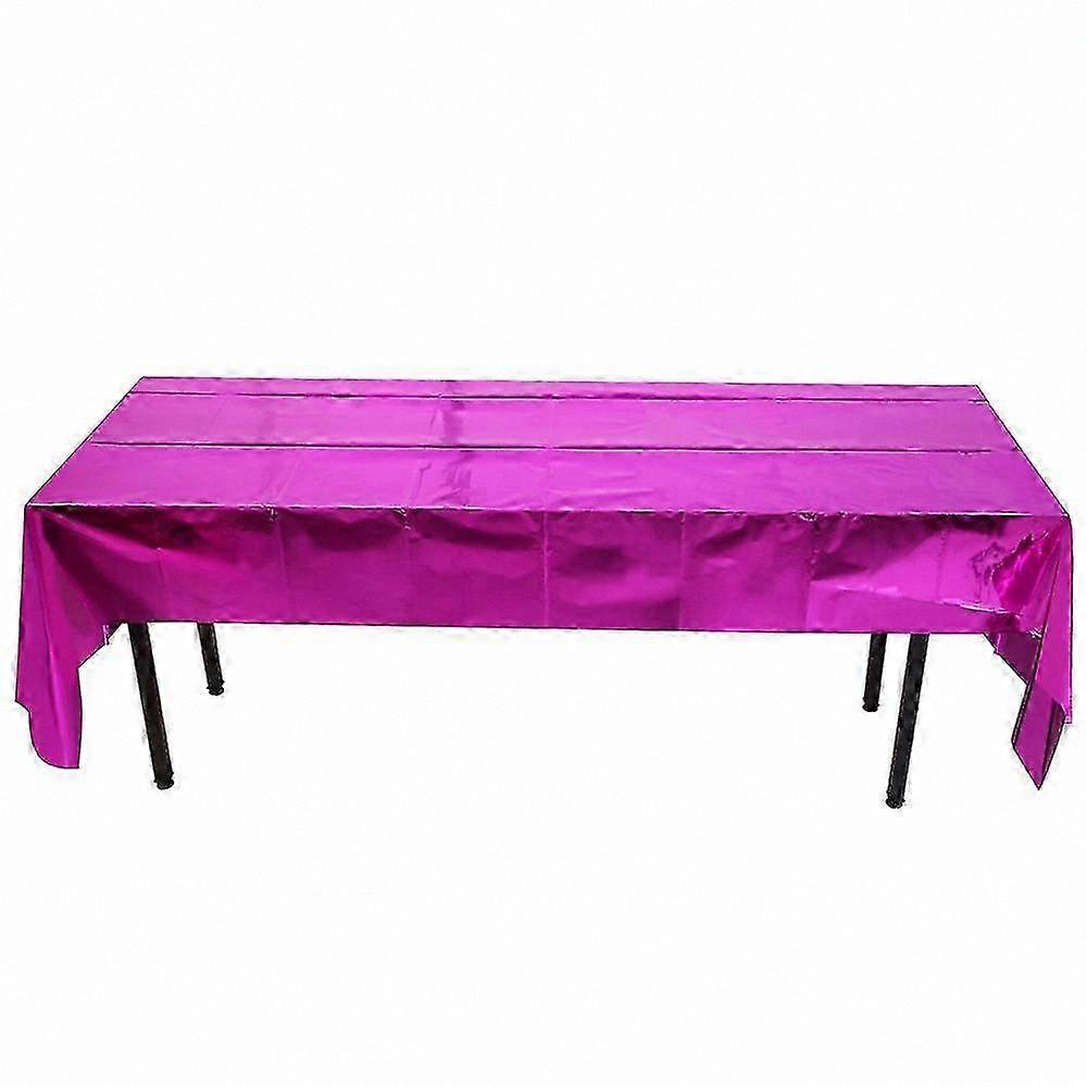 Shiny Plastic Tablecloths 2 Pack for Parties and Events