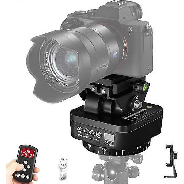 2025 Latest Model M4 Motorized Rotating Panorama Tripod Head, Remote Control 360° Panning Tilt Head