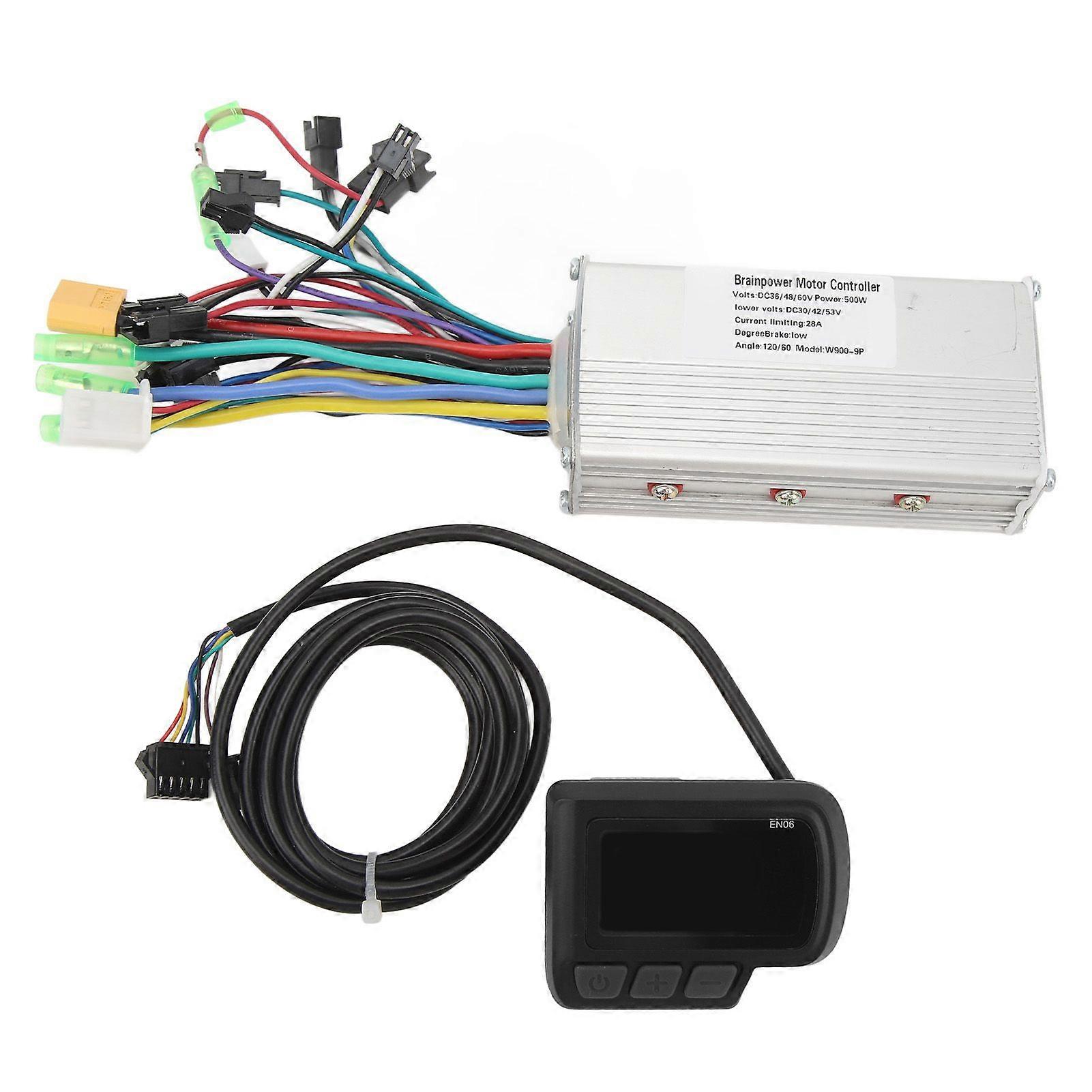 36V 48V Brushless Motor Controller Kit mit LCD-Display 500W 28A Sinus Wave 3 Modi Wasserdicht für Elektrofahrrad