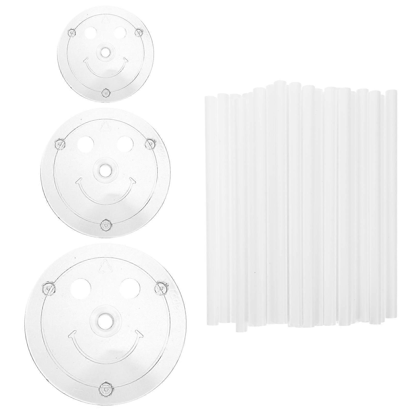 1 Set of Cake Dowel Rods Set Tiered Cake Support Rods with Cake Boards