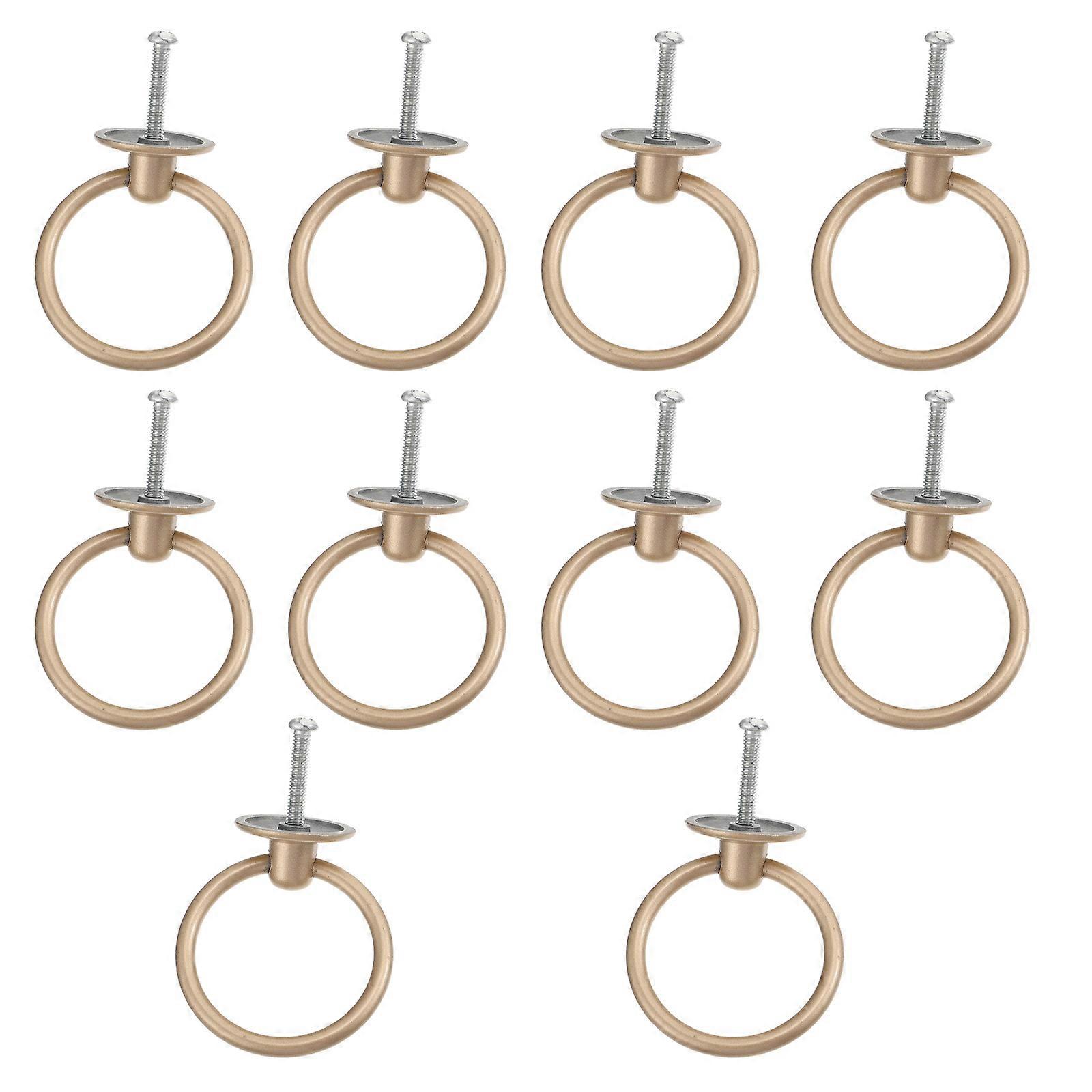 Solid Zinc Alloy Knobs 10Pcs Rust Proof Smooth Operation Cabinet Door Pulls Ideal For Housewarming Gifts