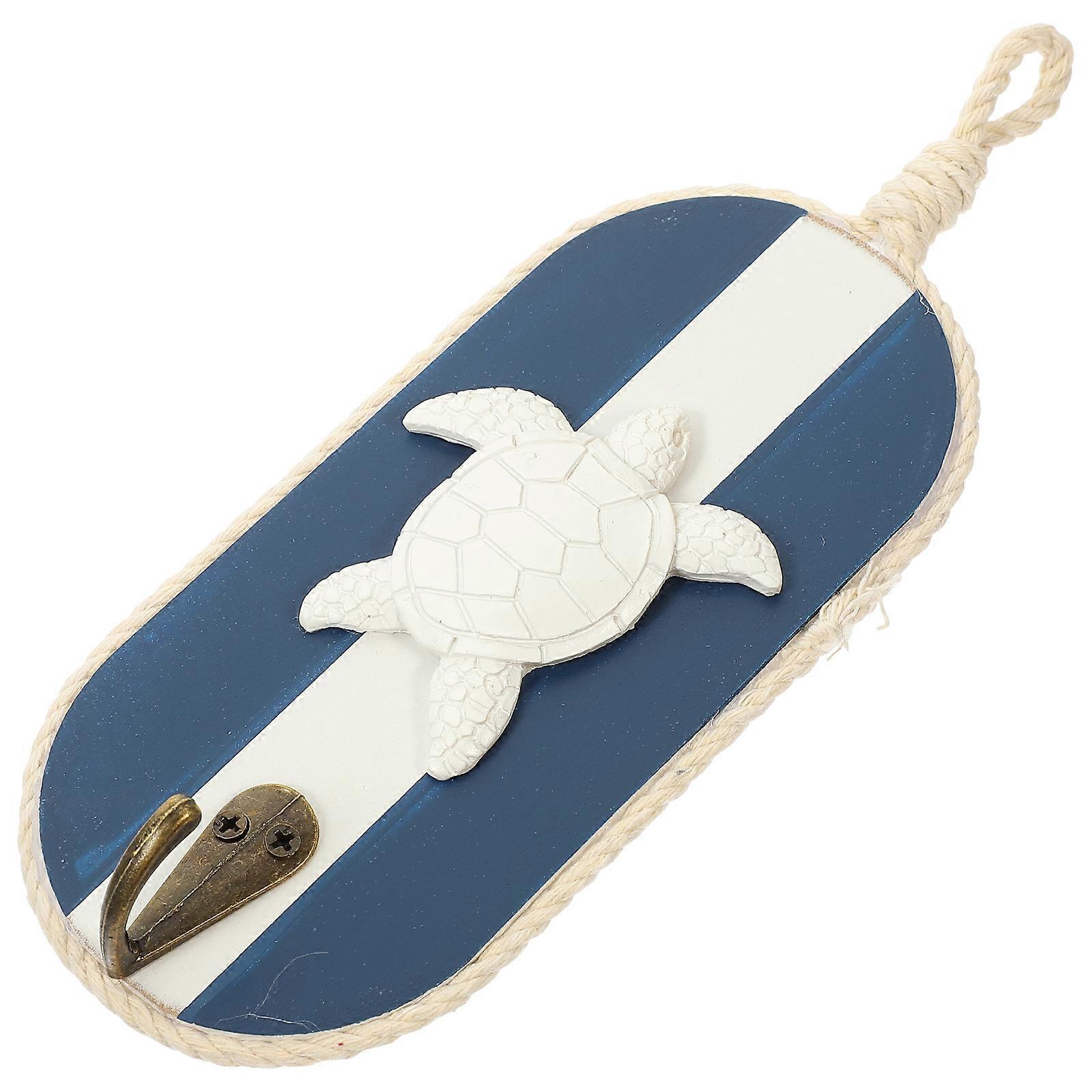 Blue Wood Wall Hook for Storage Use with Construction and Multipurpose Design 5.5 Inches