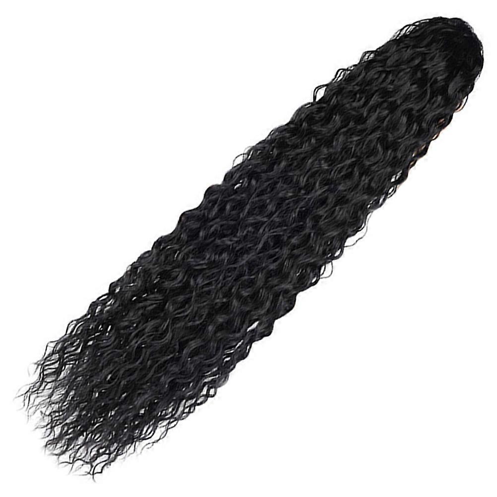Long Wavy Ponytail Extension Drawstring Synthetic Hair Soft Ideal for Cosplay Parties and Photography Natural Look