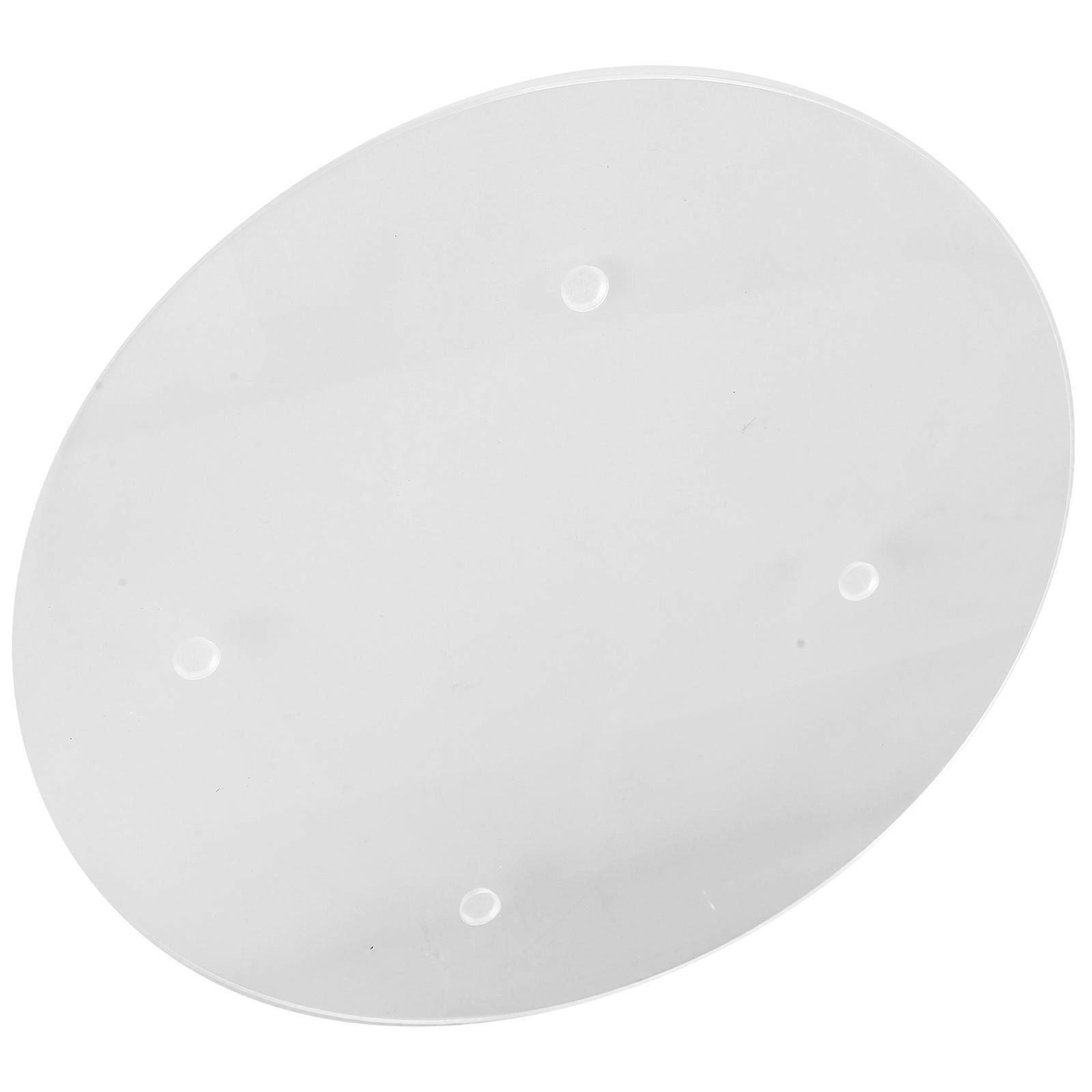 Clear Acrylic Round Cutting Board with Non Slip Pad for Safe Food Preparation – Easy to Clean Chopping Board for Fruits and Vegetables
