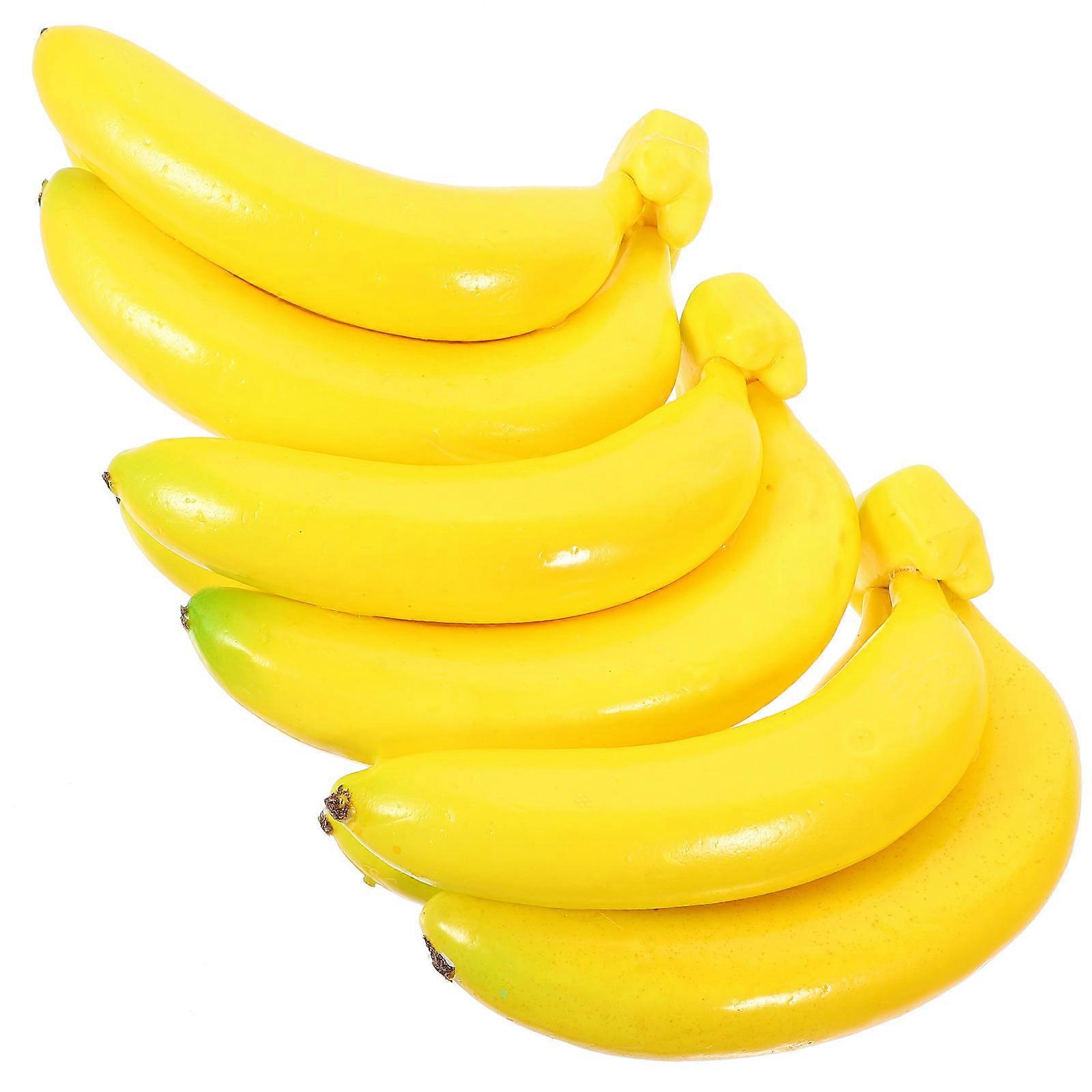 3pcs Lifelike Banana Bunch Decorations Artificial Fruits Props