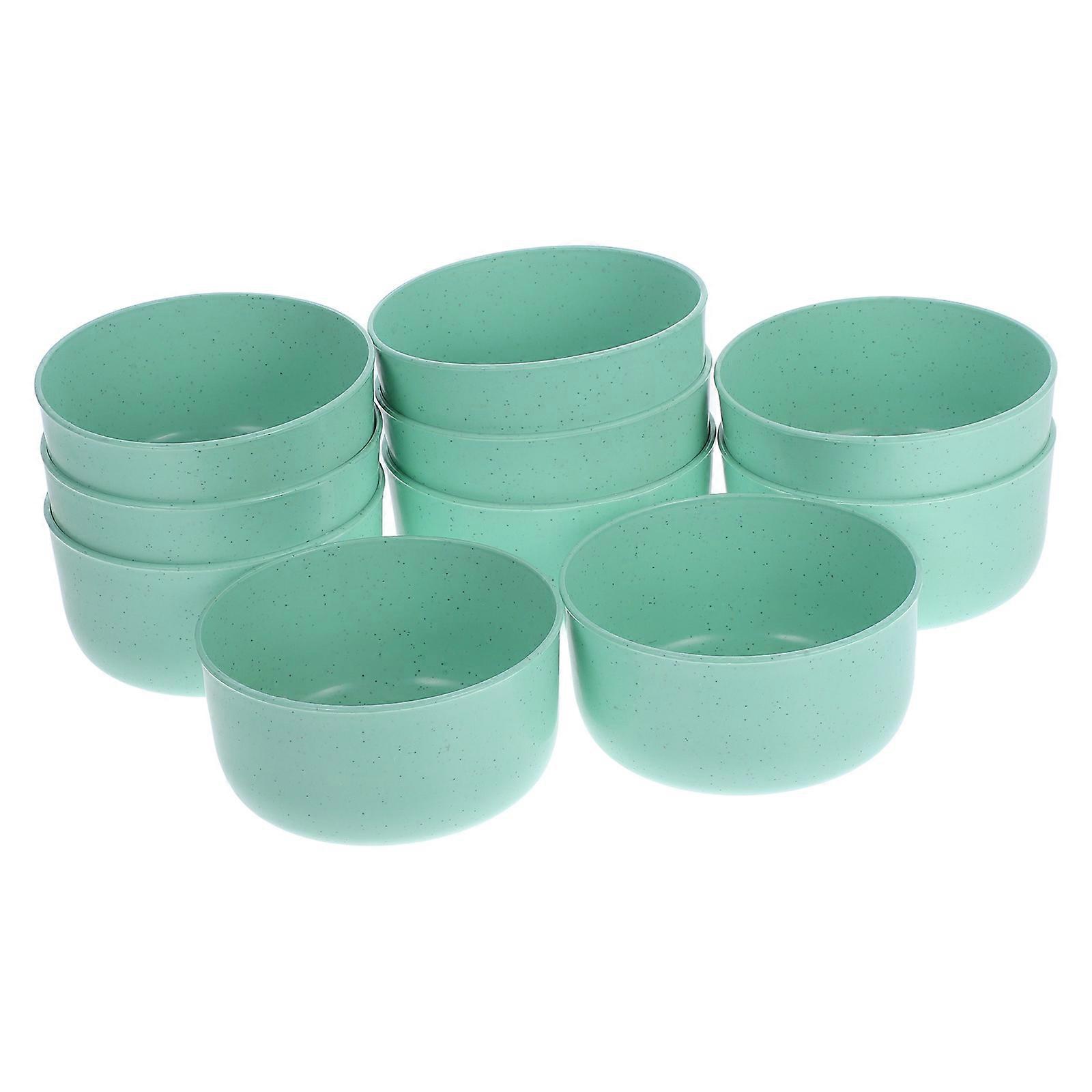Versatile Serving Bowls Designed For Everyday Use Convenient For Serving Soups Rice And Noodles Light Green 10Set