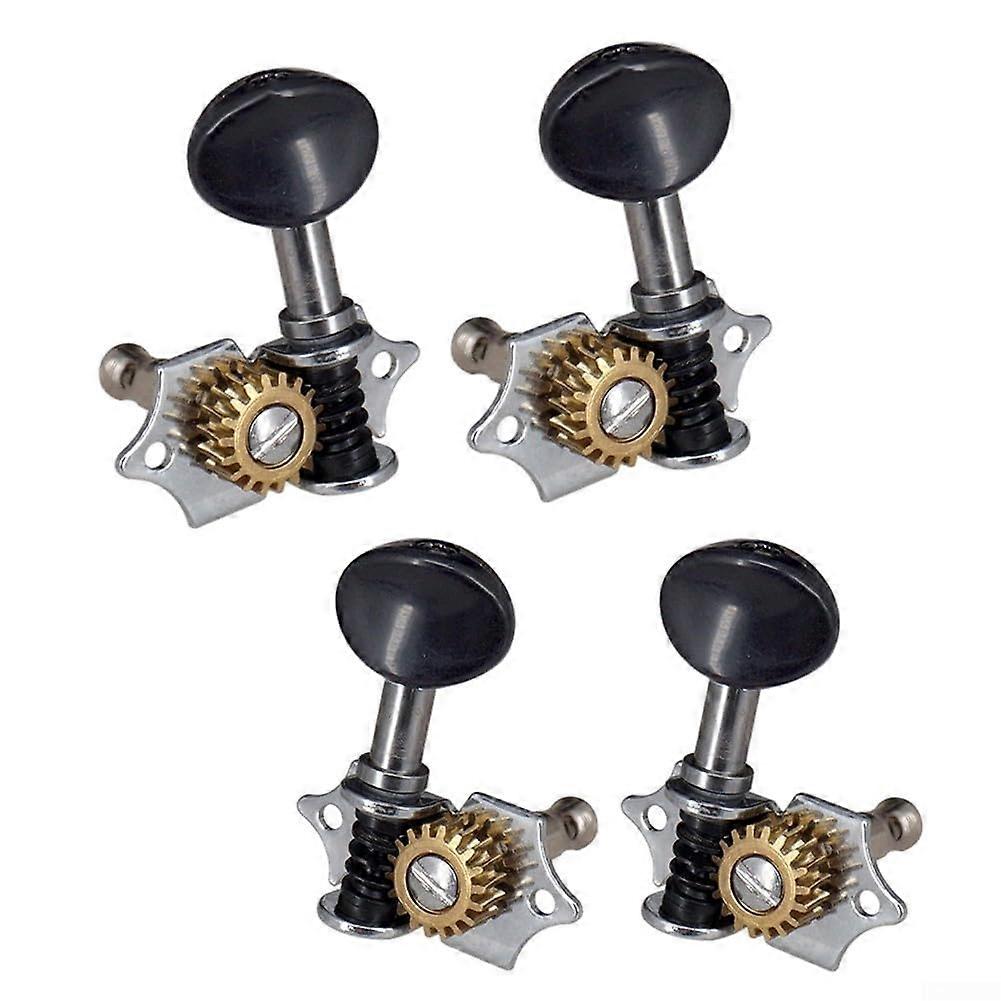 Ukulele Tuning Pegs Set 4 Machine Heads for Soprano Concert Tenor Ukulele with Ferrules and Screws