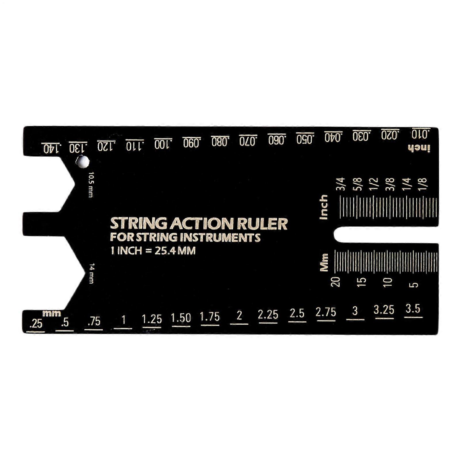 String Height Measuring Tool for String Instruments – Violin Setup, Bass Guitar Maintenance, Adjustable String Height Calibration