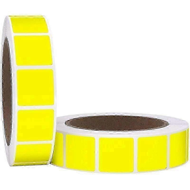 2025 1" Square Color Coding Circle Dot Labels On A Roll, 2000 Stickers Per Roll, 1 Inch X 1 Inch