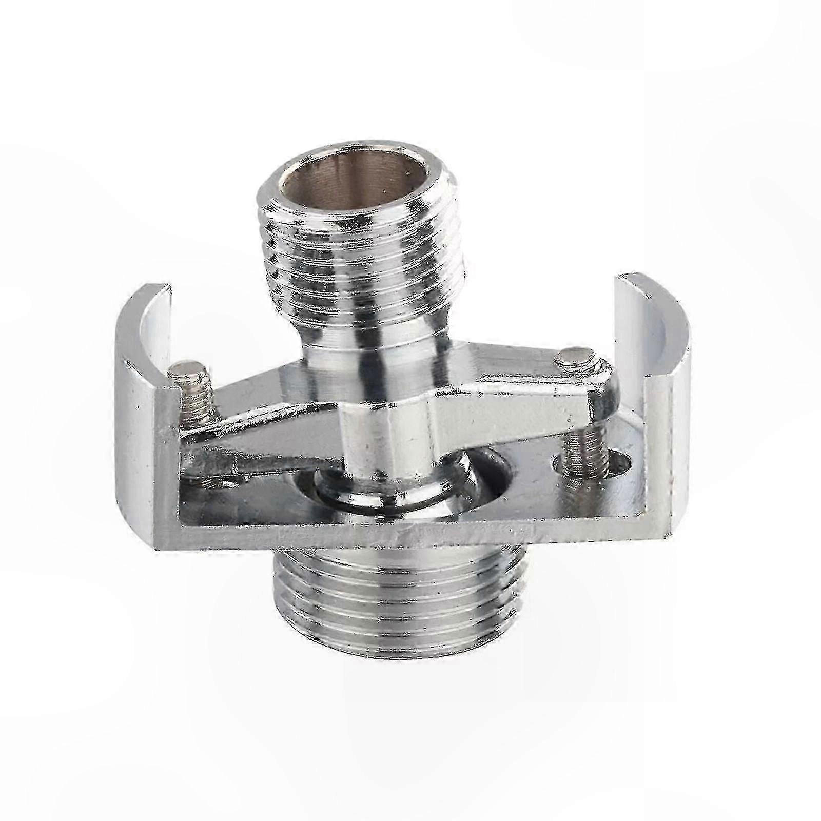 Durable Universal Faucet Fitting with Angled Curved Foot and Eccentric Screw Short Adapter