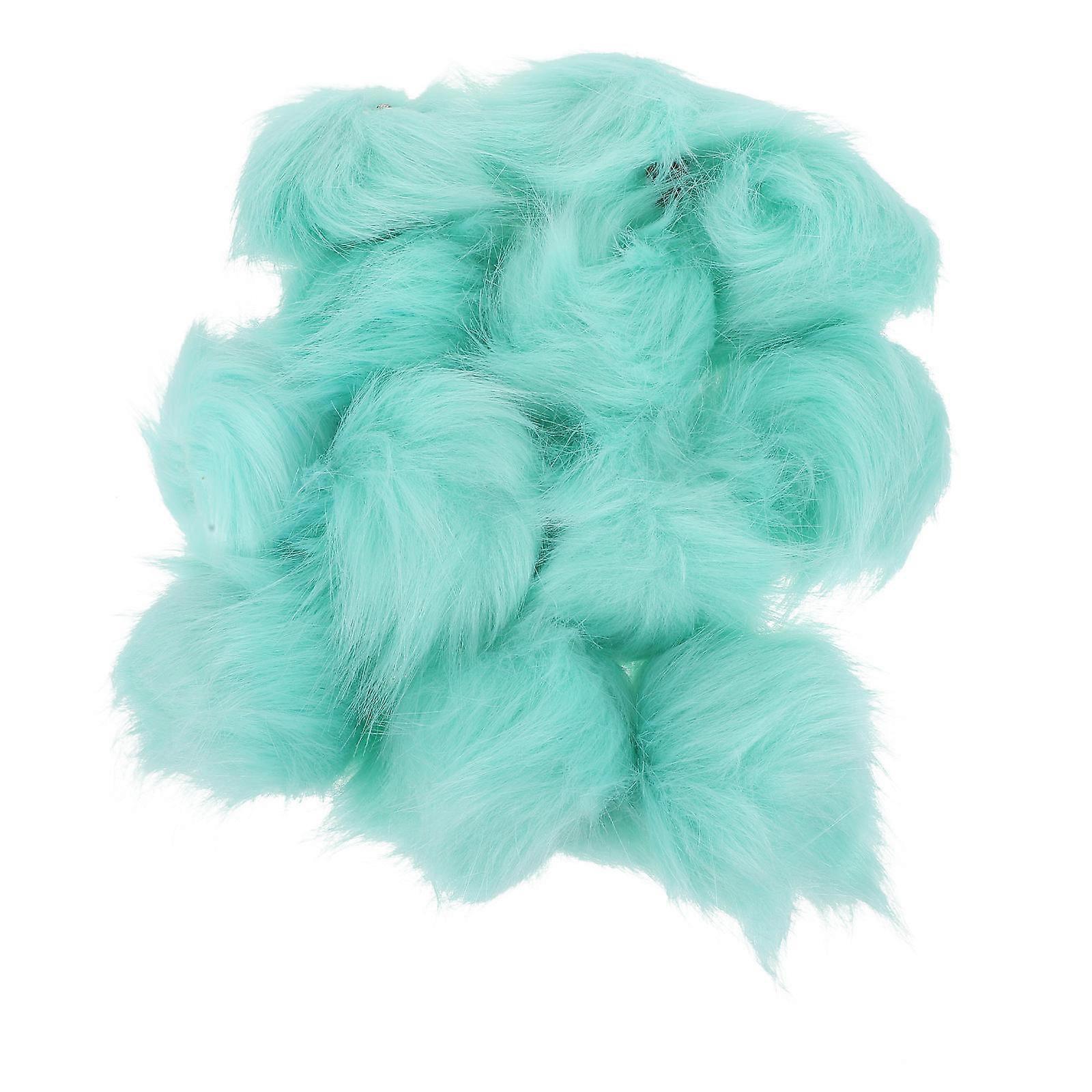 Fluffy Decorative Pompom Balls For Crafts And Clothing Use In Round Shape Featuring Simple Design 12Pcs