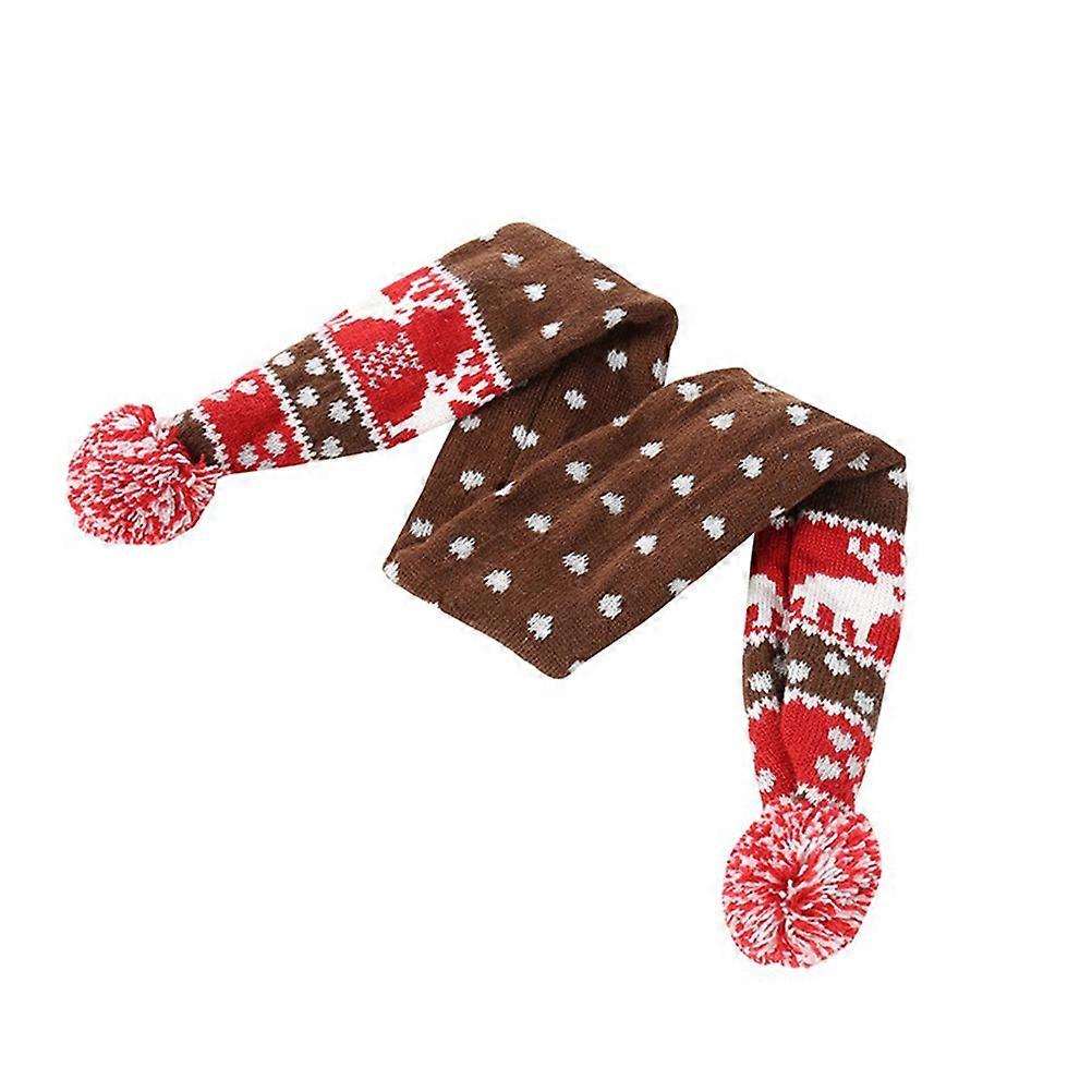 Warm Dog Neckerchief in Christmas Style for Pet Owners Perfect for Outdoor Walks and Parties in Size S 1Set