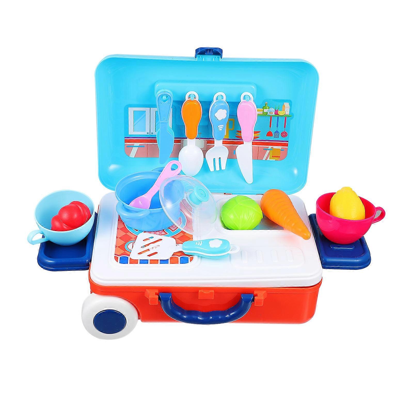 Educational Kitchen Role Play Pretend Cooking Playset for Boys – Enhances Imagination, Cognitive Skills, and Hand Coordination