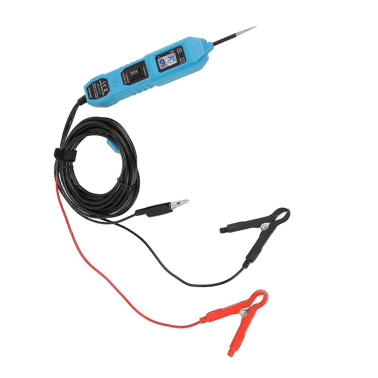 Automotive circuit breaker tester with front light for electrical system testing in cars and SUVs