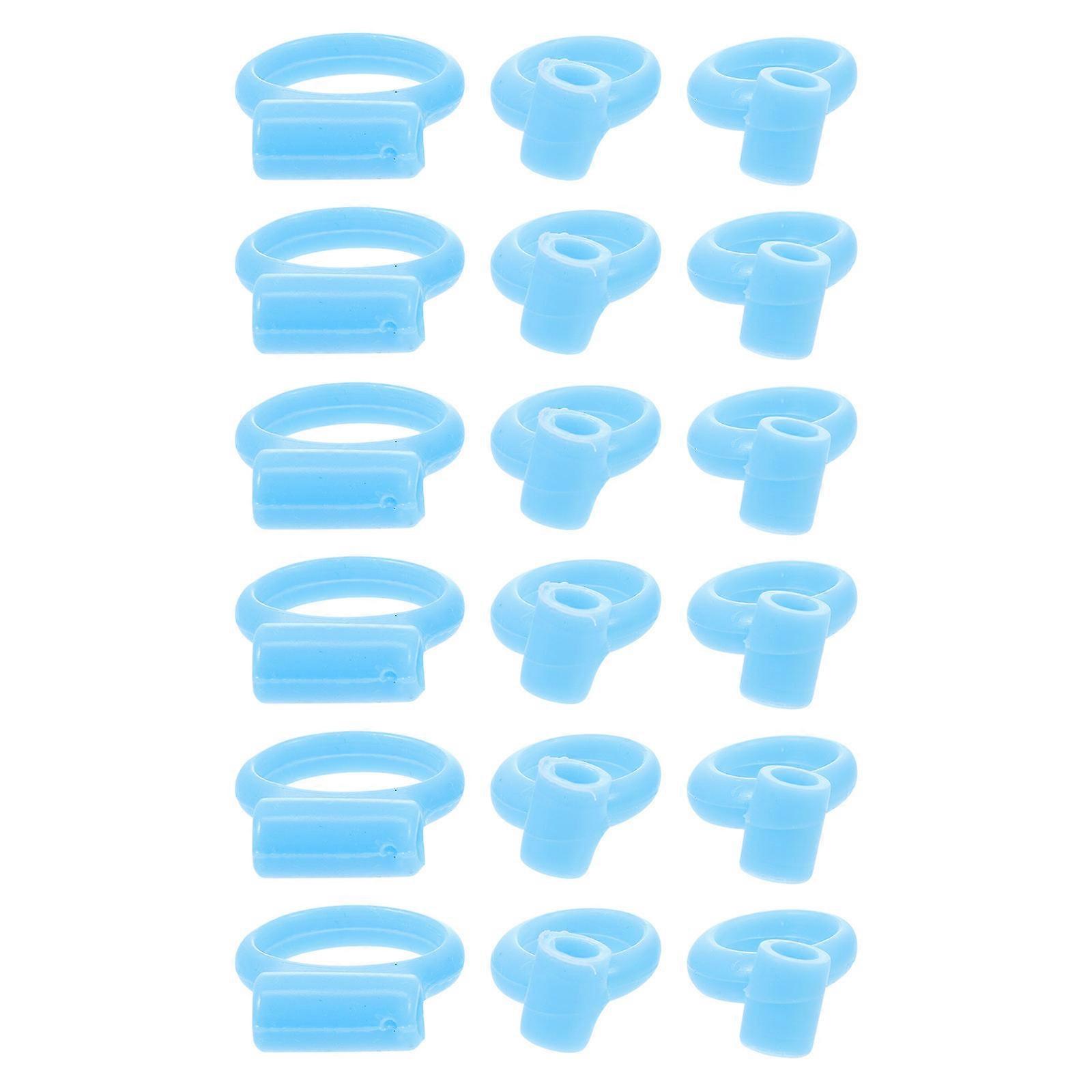 18pcs Silicone Finger Rings for Chopstick Training – Durable Learning Tool for Beginners to Improve Chopstick Skills