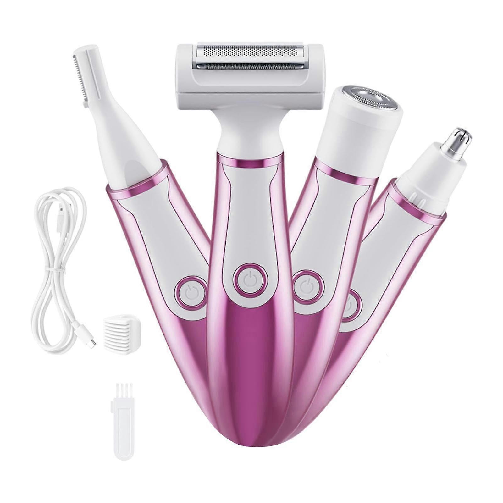 Face Shaving Set - Multifunctional 4-in-1 Hair Trimmer with Charging Indicator for Women, Ideal for Daughters and Girlfriends