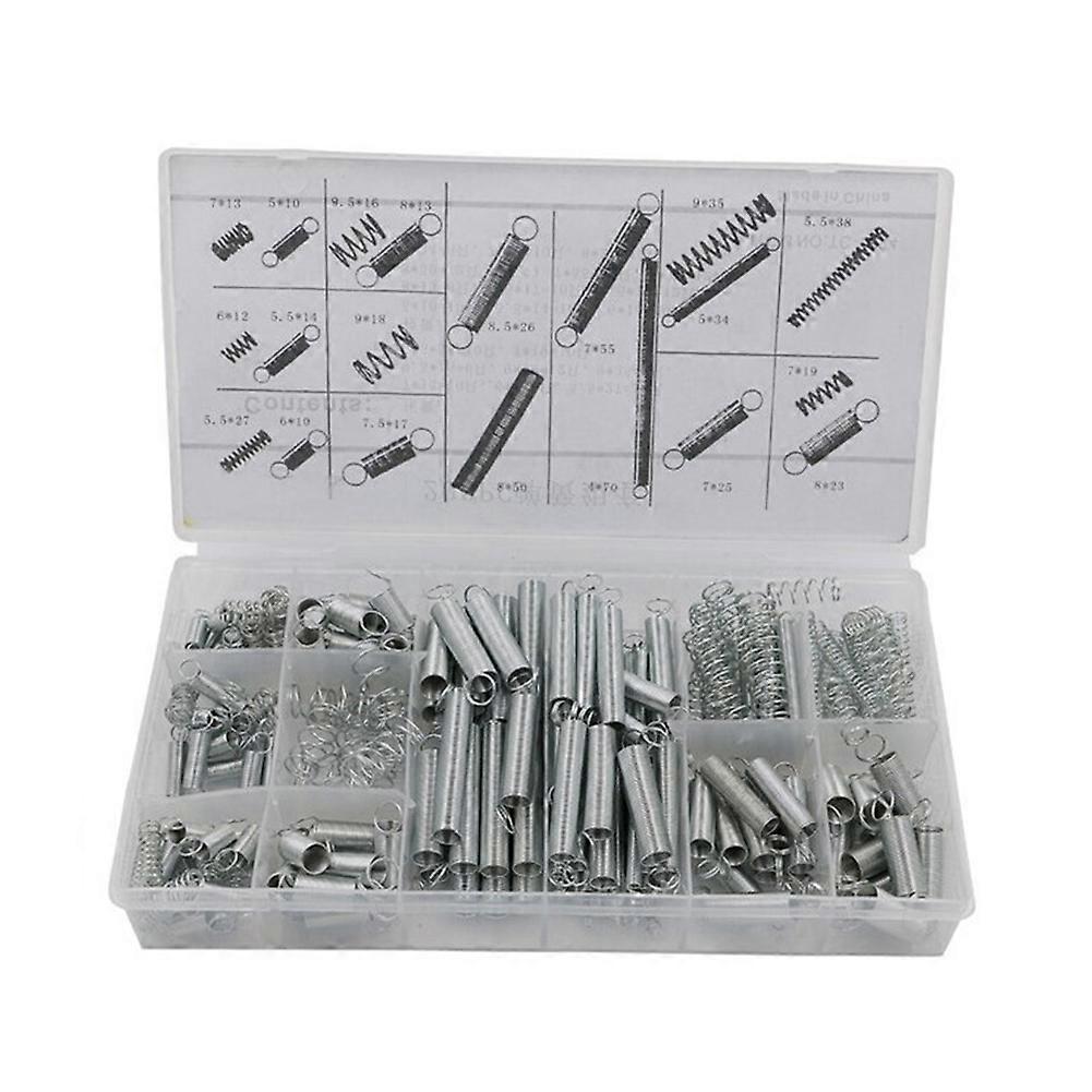 200 pcs. Portable Tension Equipment Compression Spring Coil Repair Kit Various Metal Steel Extension And Compression Accessories