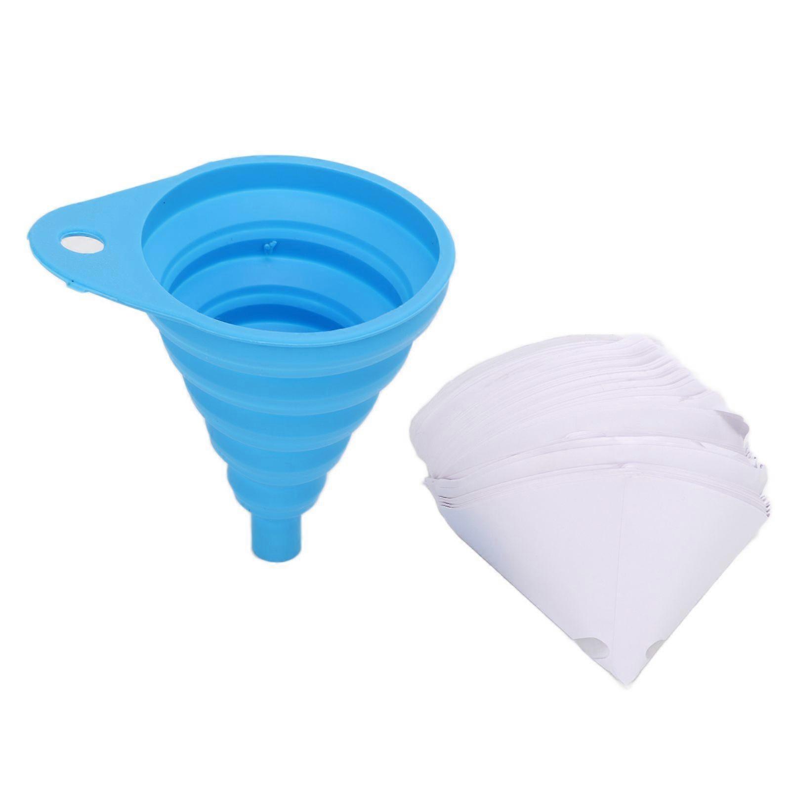 150um paint filter paper 101pcs silicone funnel soft foldable nylon mesh