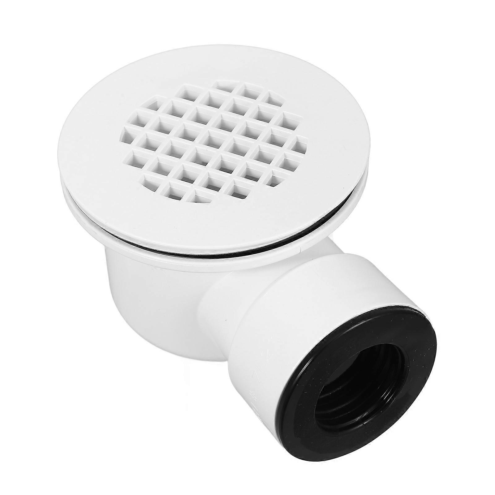 Perforated Drain Pipe Plastic Shower Base Drain Bathroom Use 15.20X11.00X11.00CM Side Outlet Drain 1Pack