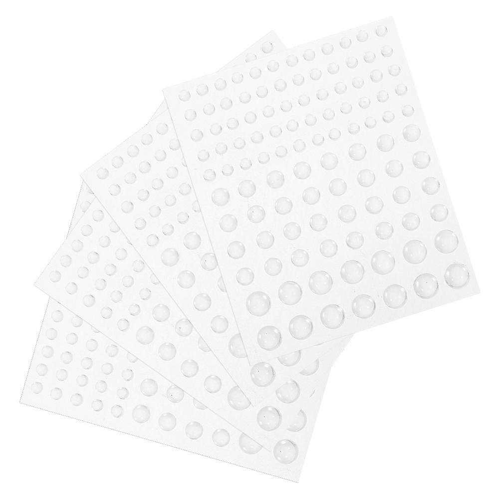 Realistic Transparent Dewdrop Stickers – 4 Sheets for DIY Scrapbooking, Card Making & Craft Decoration – Easy to Apply & Safe for All Ages