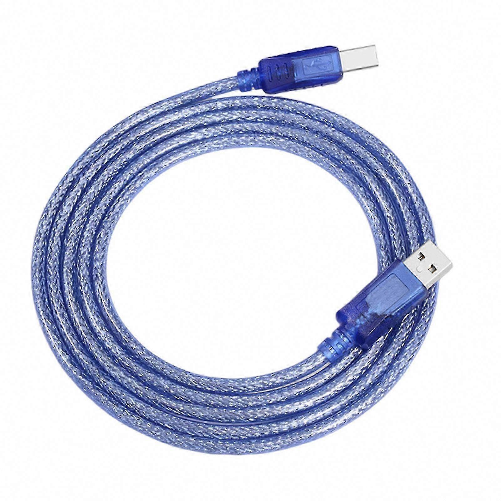 1.8M/3M/5M USB 2.0 Printer Cable A Male to B Male High Speed Data Wire for Computer Printer Connection