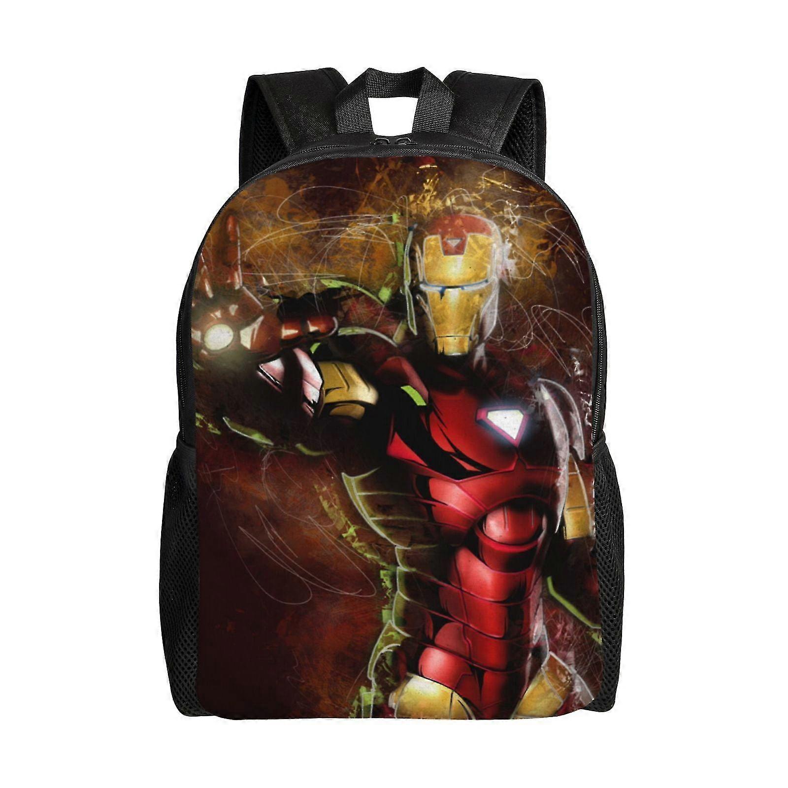 2025 Iron Man Backpack, Travel Laptop Backpack, Water Resistant College School Computer Bag, Durable