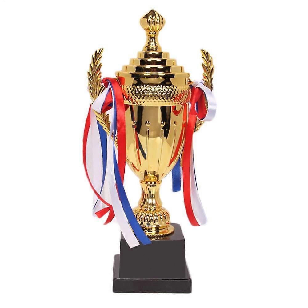 Big Trophy Large Football Trophy with Colorful Ribbons, Party Award