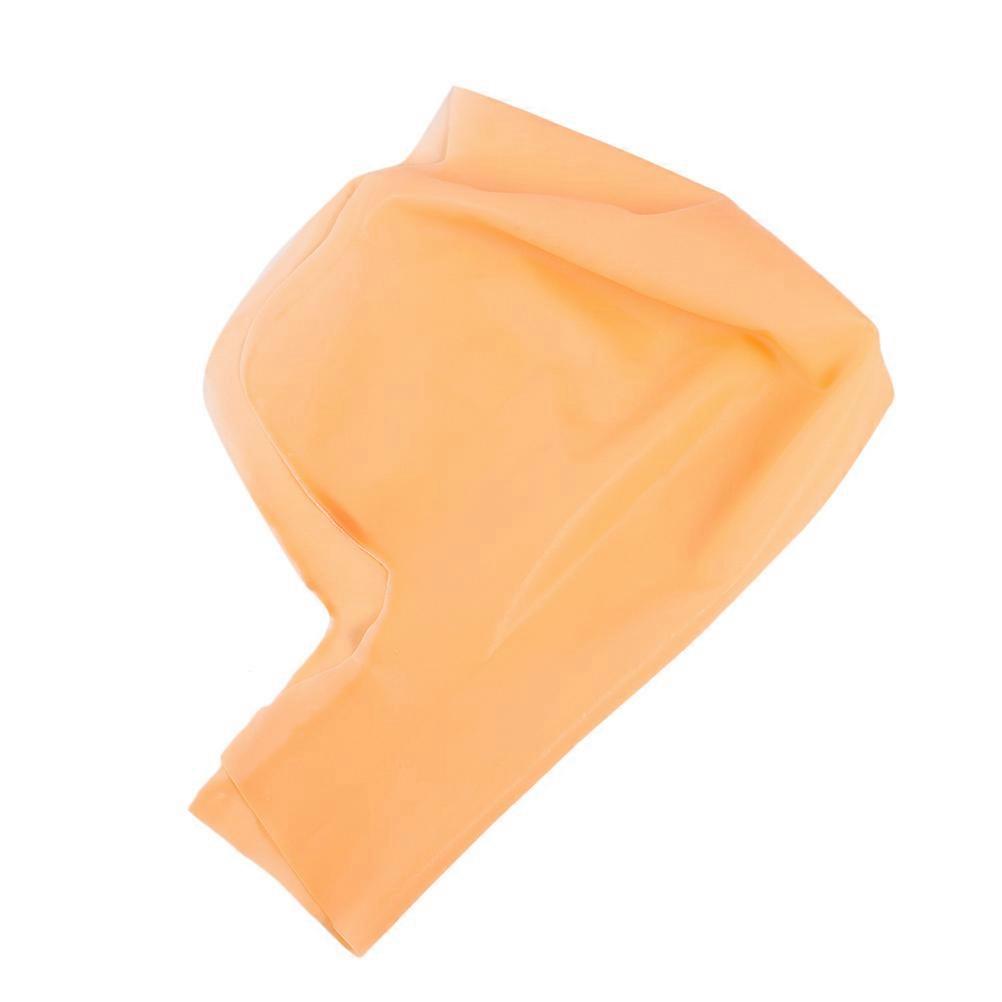 Latex Bald Head Cover for Cosplay Use Khaki Funny Costume Accessory for Halloween Party 1 Piece
