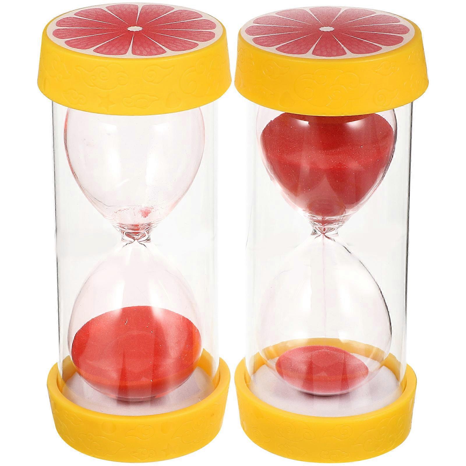 Creative Hourglass Decoration 2Pcs Delicate Sand Timer For Home Office Yoga Class Children And Friends Timer Accessory