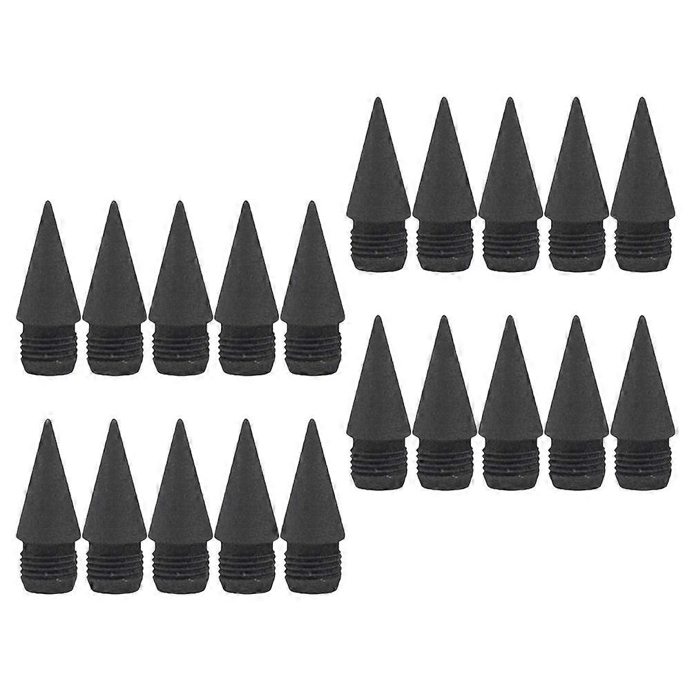 20pcs Replaceable Pencil Tips for Everlasting Pencils, Graphite Inkless Nibs, Smooth Writing, Portable, for School, Office, and Drawing