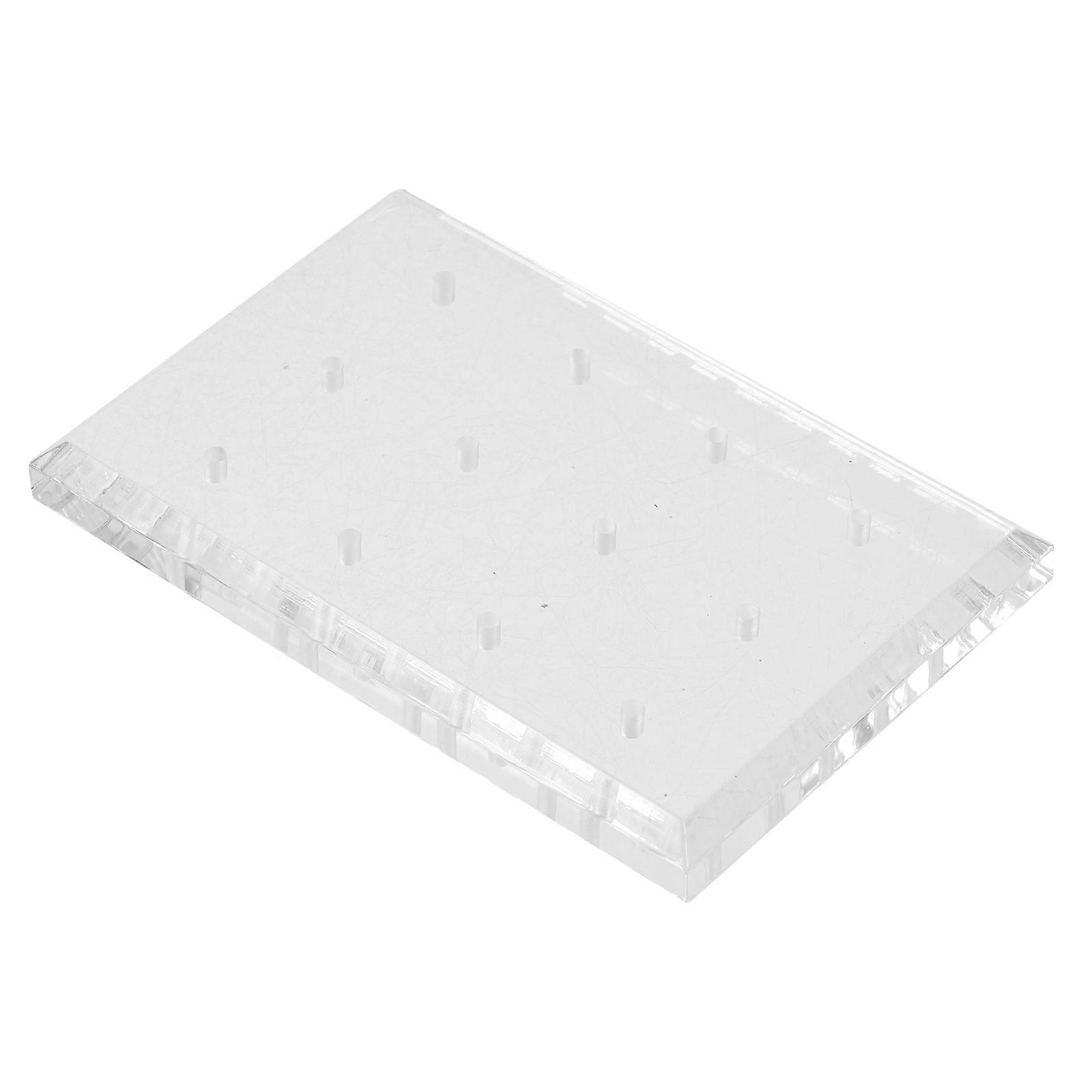 Nail Drill Bits Organizer Base Storage For Manicurists Clear Acrylic 1Set