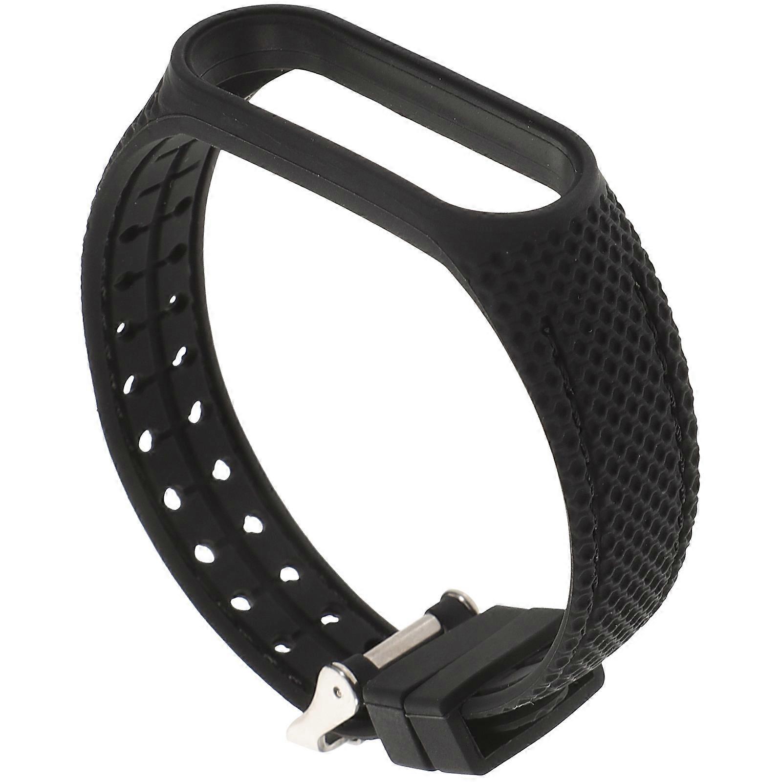 Adjustable Wear Resistant Watch Band Replacement Strap Compatible with Mi Band, Stylish Honeycomb Design for Daily and Special Occasions