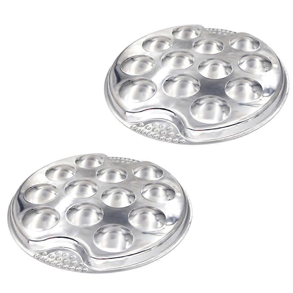 Stainless Steel Escargot Baking Dish BBQ Cooking Plate with Smooth Surface for Home and Restaurant Use