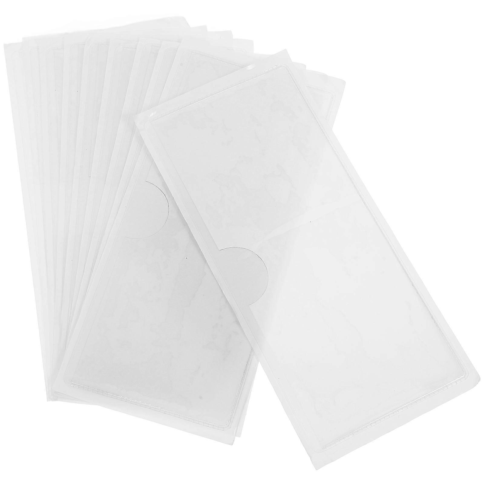 PVC Transparent Label Pockets Self Adhesive Index Card Holders for Business Cards, Name Tags Office, Warehouse & Classroom Use