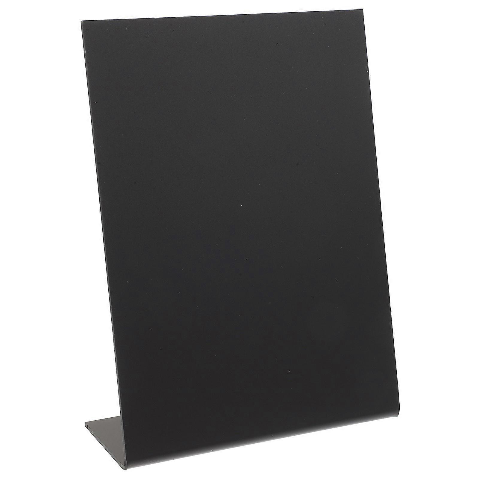 Black Acrylic Desktop Chalkboard Sign for Home Use Perfect for Table Number and Price Display 10x12 Inches