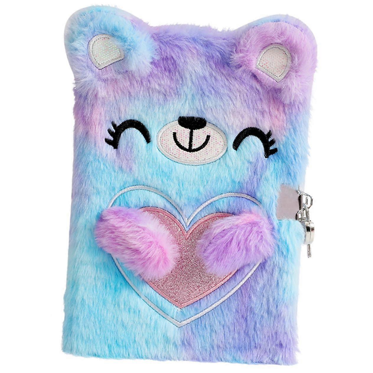 Plush Diary with Lock A5 – Soft Lined Notebook for Creative Thoughts and Memories – Ideal for Travel, Birthdays, and Gifts