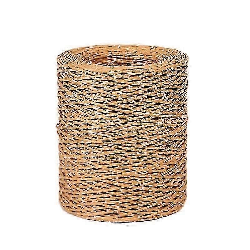 1.0Mm Light Brown Floral Bind Wire Wrap Twine Handmade Iron Wire Paper Rattan compatible with (Length: 210M)