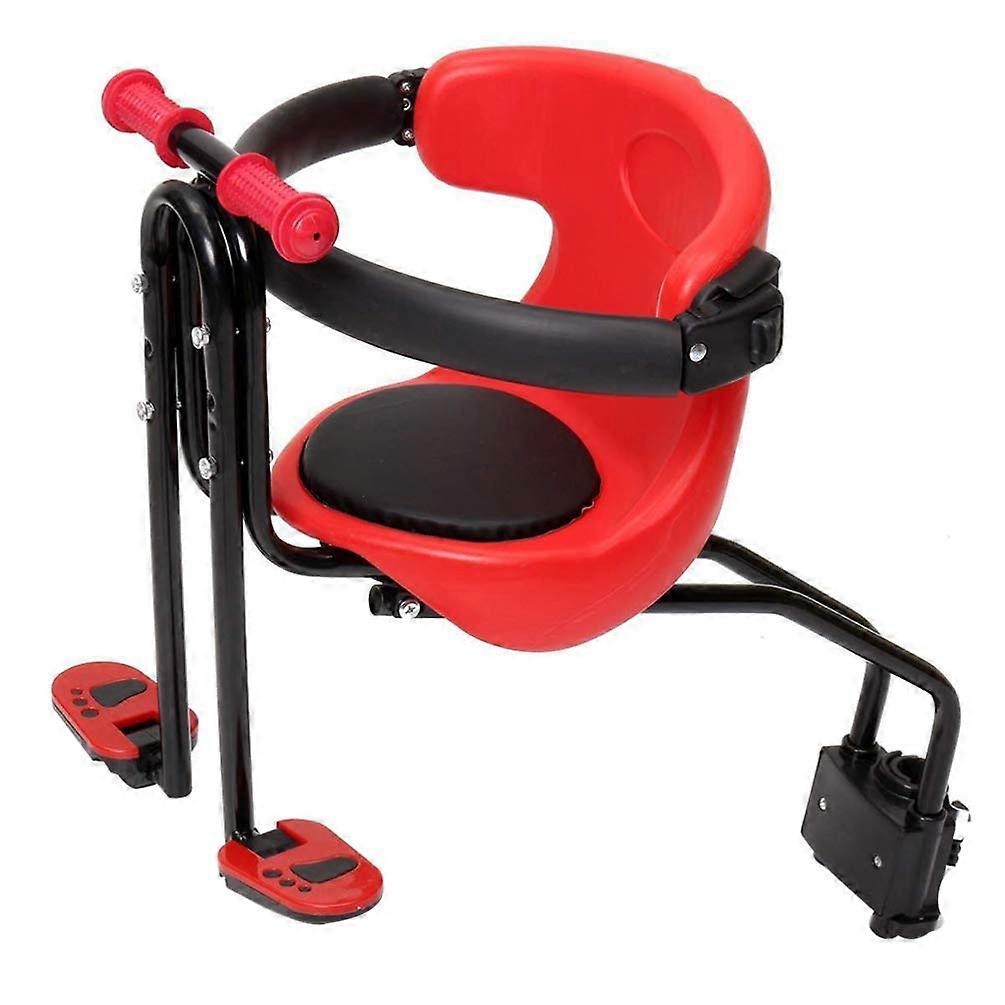 Children's Bicycle Seat, Adjustable Quick-Change, Compatible With Foldable Bicycle, MTB and Road Bikes, Red