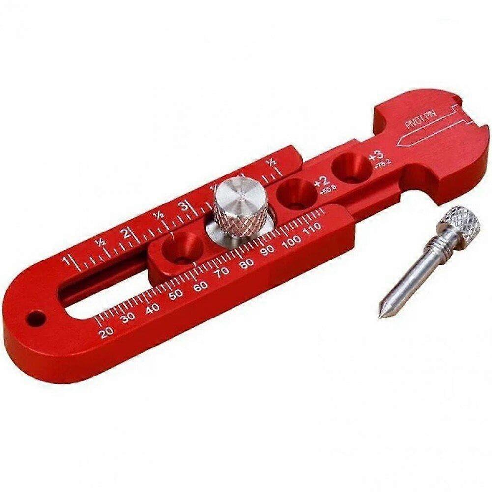 Woodworking Compass Scriber - Portable Adjustable Circle Drawing Ruler, Marking Gauge Tool for Precise Arch Measurements