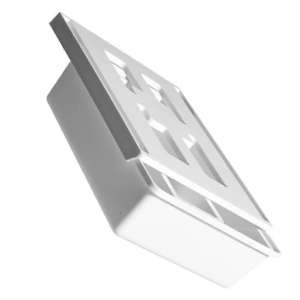 Space Saving Hidden Desk Organizer Rectangular White Plastic for 1 Set
